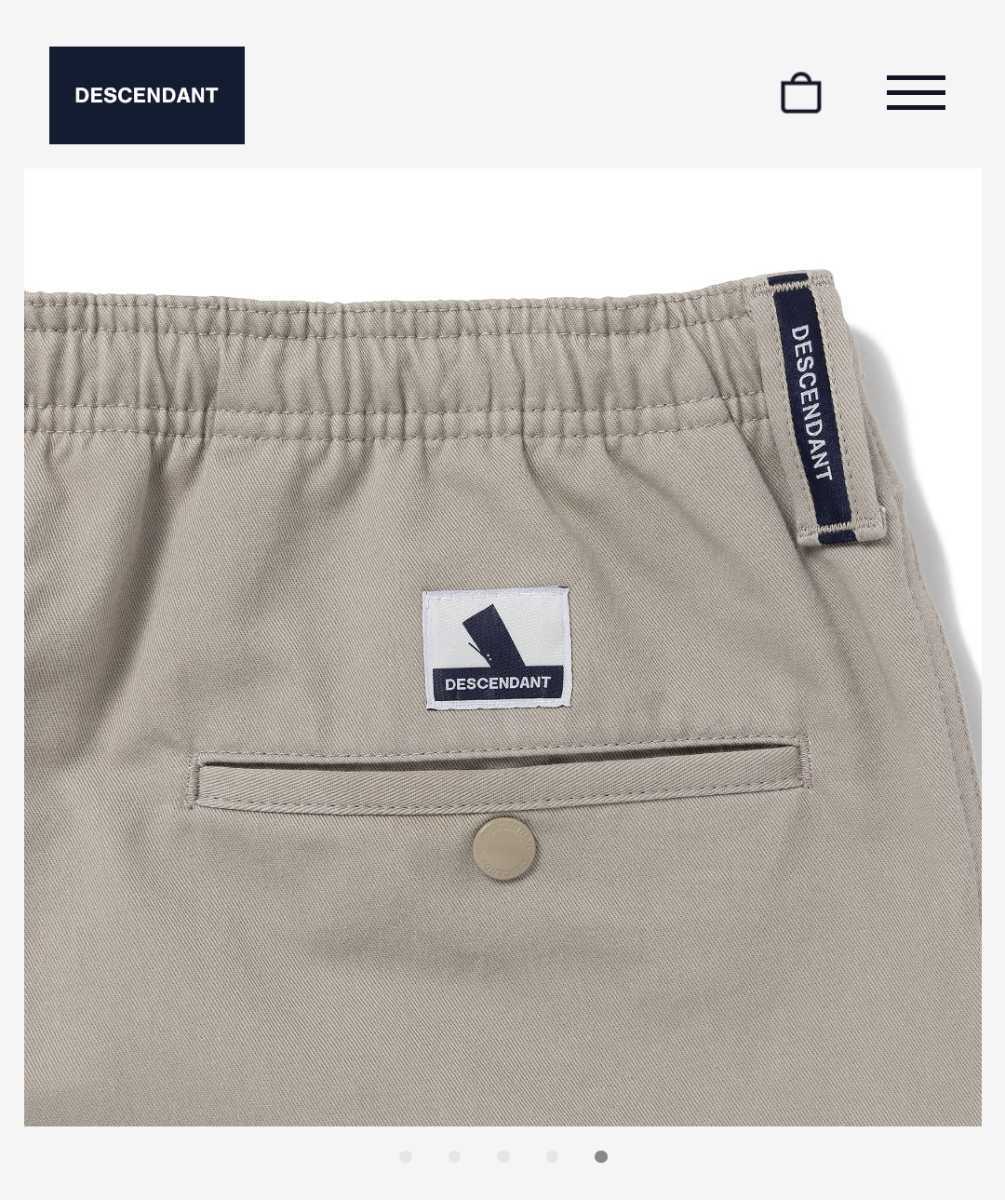 送料無料　22SS DESCENDANT MULE COTTON CHINO BEACH SHORTS OG　Khakee サイズ2 美中古 LS HOODED MULE 現貨} 全新正品公司貨 ASOS