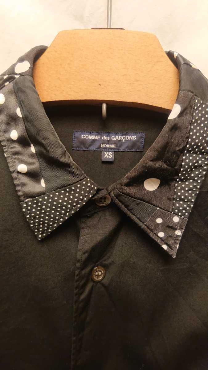 COMME des GARCONS HOMME 異素材切り替えデザインブロードシャツ