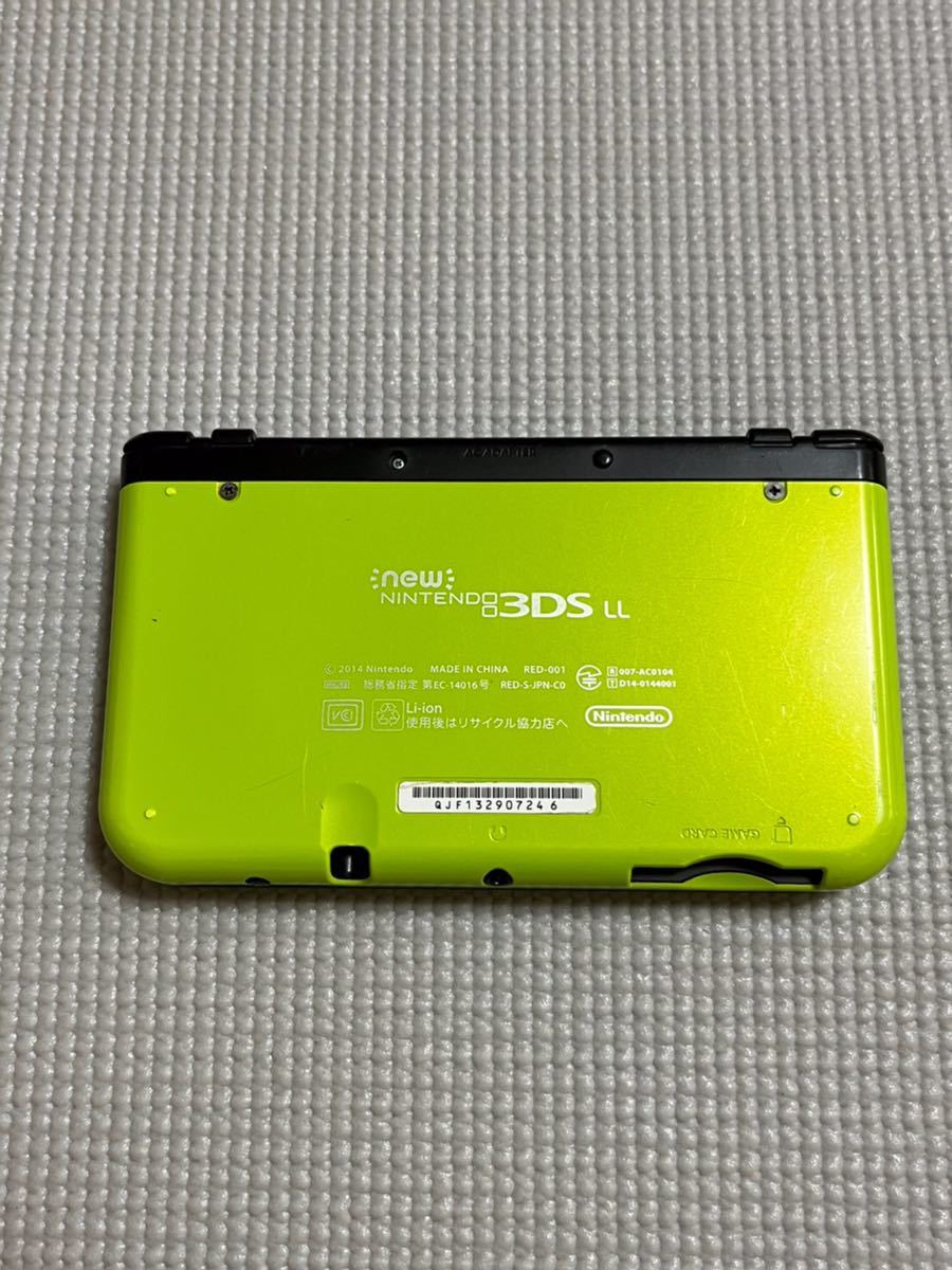 中古 New ニンテンドー3DS LL本体 ライムグリーン ジャンク  