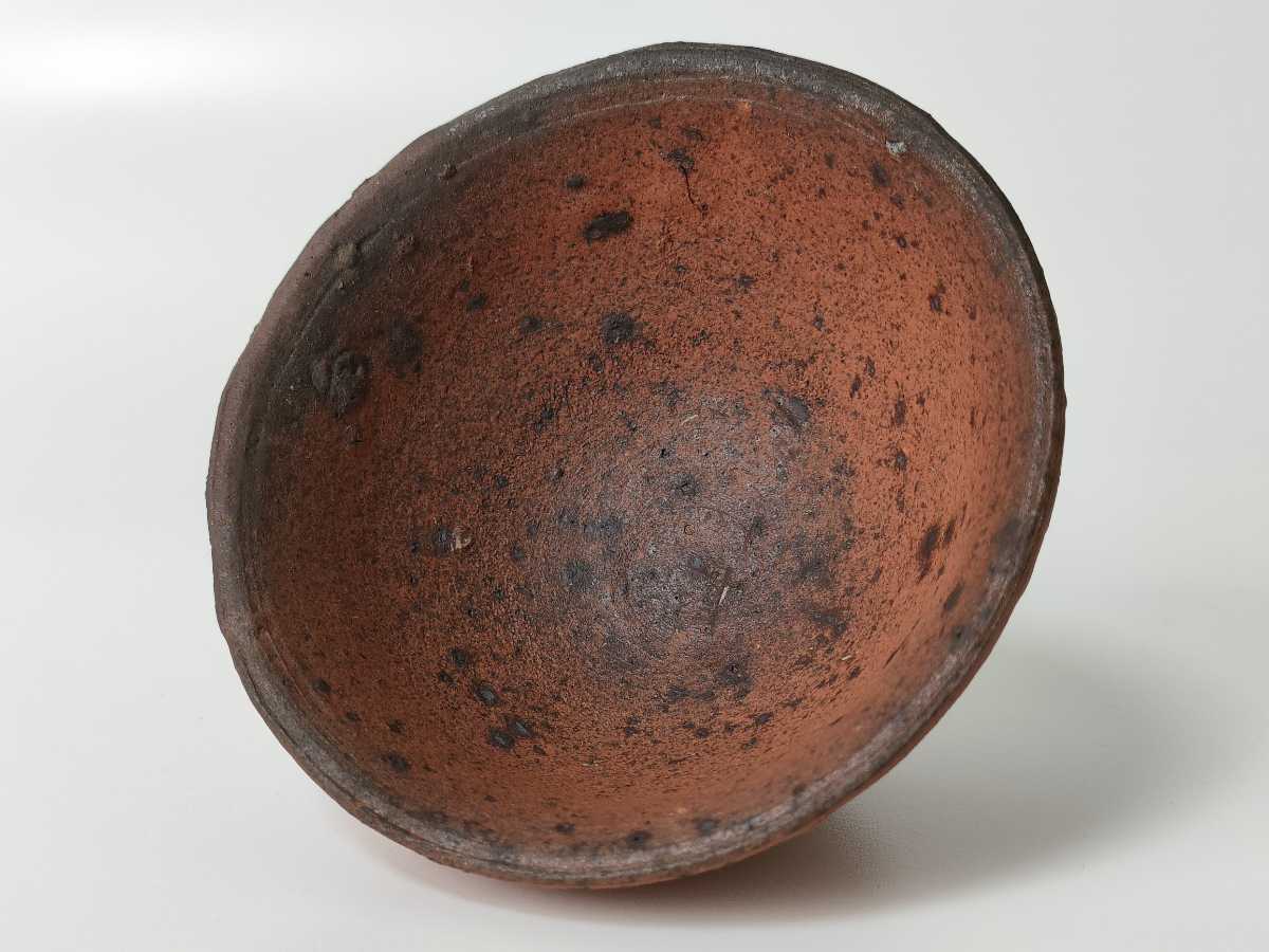 森岡成好 南蛮焼締 ぐい呑 さけのみ 酒盃 猪口 酒器 近年作品 検 森岡