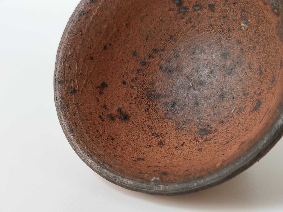 森岡成好 南蛮焼締 ぐい呑 さけのみ 酒盃 猪口 酒器 近年作品 検 森岡