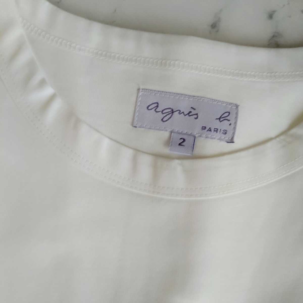 アニエスベー Tシャツ agnes ロゴ b. 半袖 - ホワイト | 白 0 メンズ カットソー レディース アニエス・ベー 金