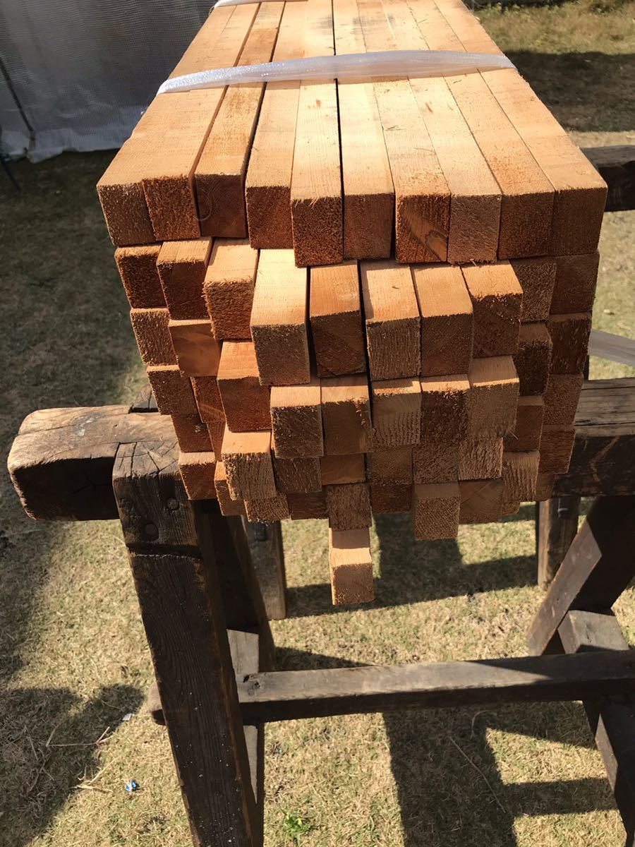 木曽ひのき角材 柾目 70～85cm×3.5cm程度×2.4cm程度 30本 【公式通販】