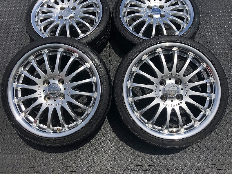 深リム カールソンCR1/16 PCD100 6J N-BOX ムーブ タント ハスラー 