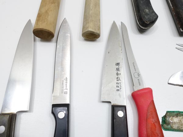 包丁など 21本 まとめて 菜切 万能 三徳 在銘 彦正 龍次郎 哲次