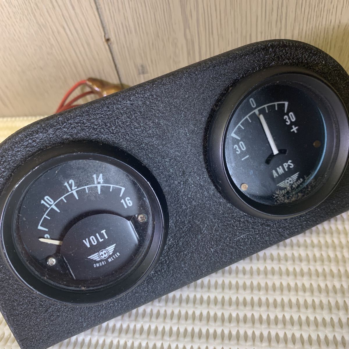 大森 オオモリ 52Φ 電流計 動作OK 大森 OMORI METER オオモリメーター