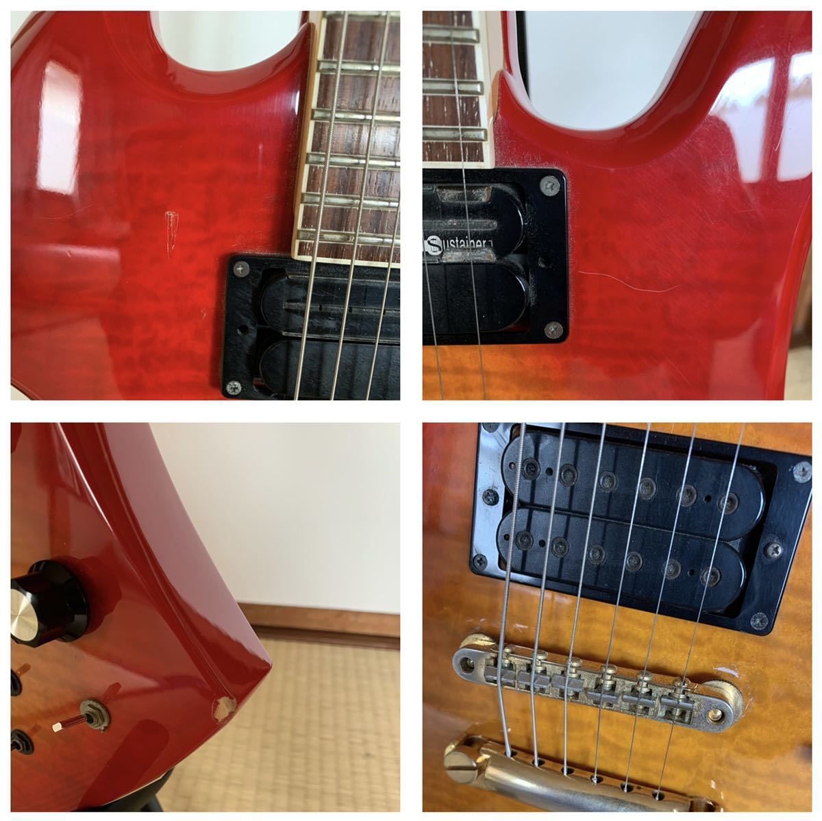 BURNY MG-165S CS ？ hideモデル チェリーサンバースト エレキギター