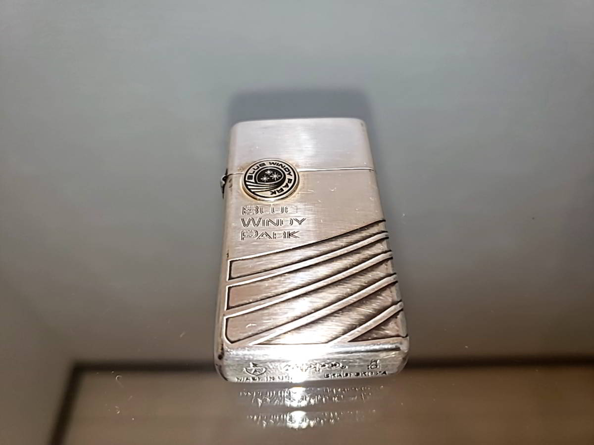 ZIPPO マイルドセブン BLUE WINDY PARK アーマー スリム 3面連続 JT 