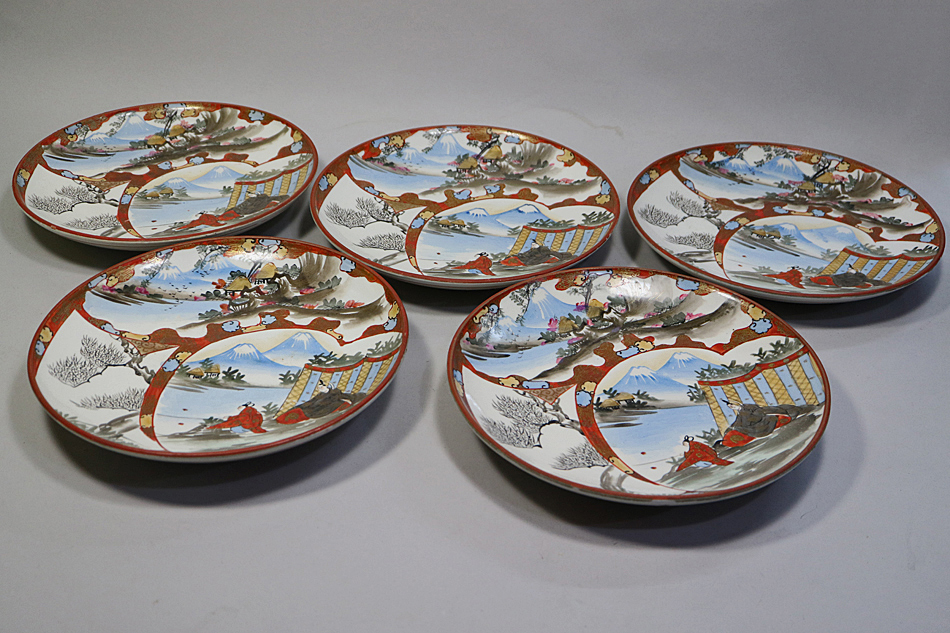 九谷焼 新入荷!! | 九谷焼「赤絵シリーズ」 明治時代 小皿 作｜九谷庄 