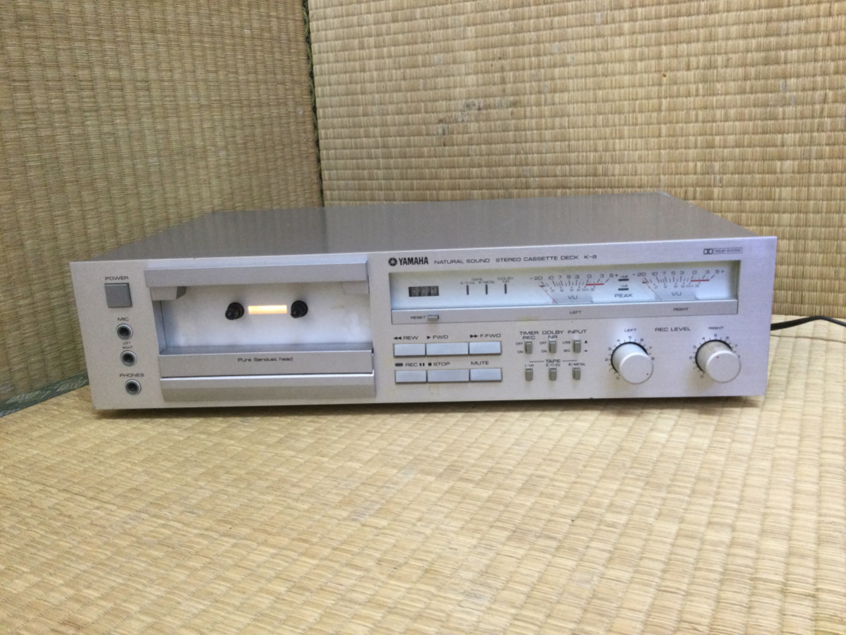 YAMAHA カセットデッキ K-8 ジャンク品 ヤマハ ▽ 660E6-4 K-8 ヤマハ カセットデッキ W9081917 音響機材 660E6-4