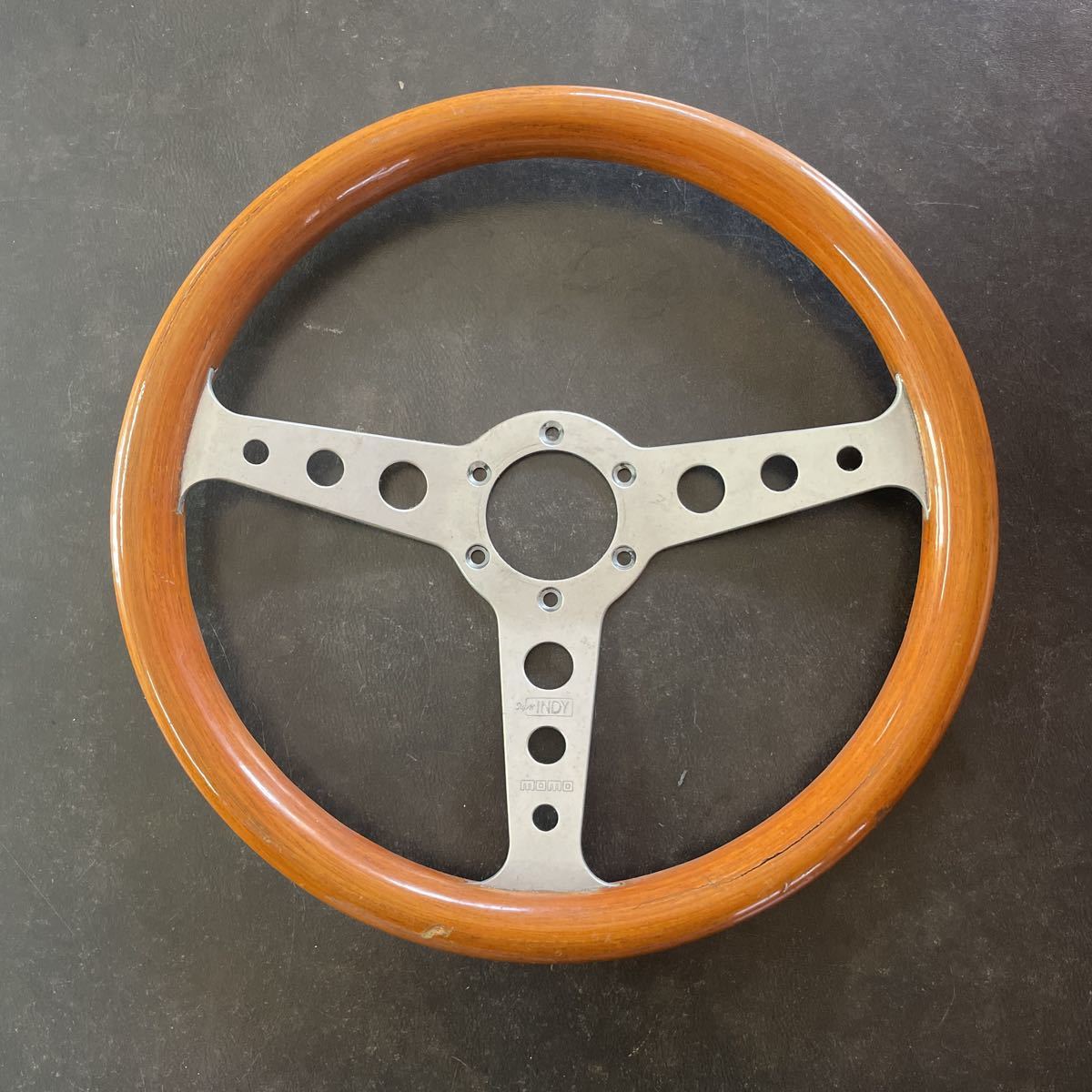 モモ インディ ウッド MOMO INDY ステアリング 当時物 モモ 自動車