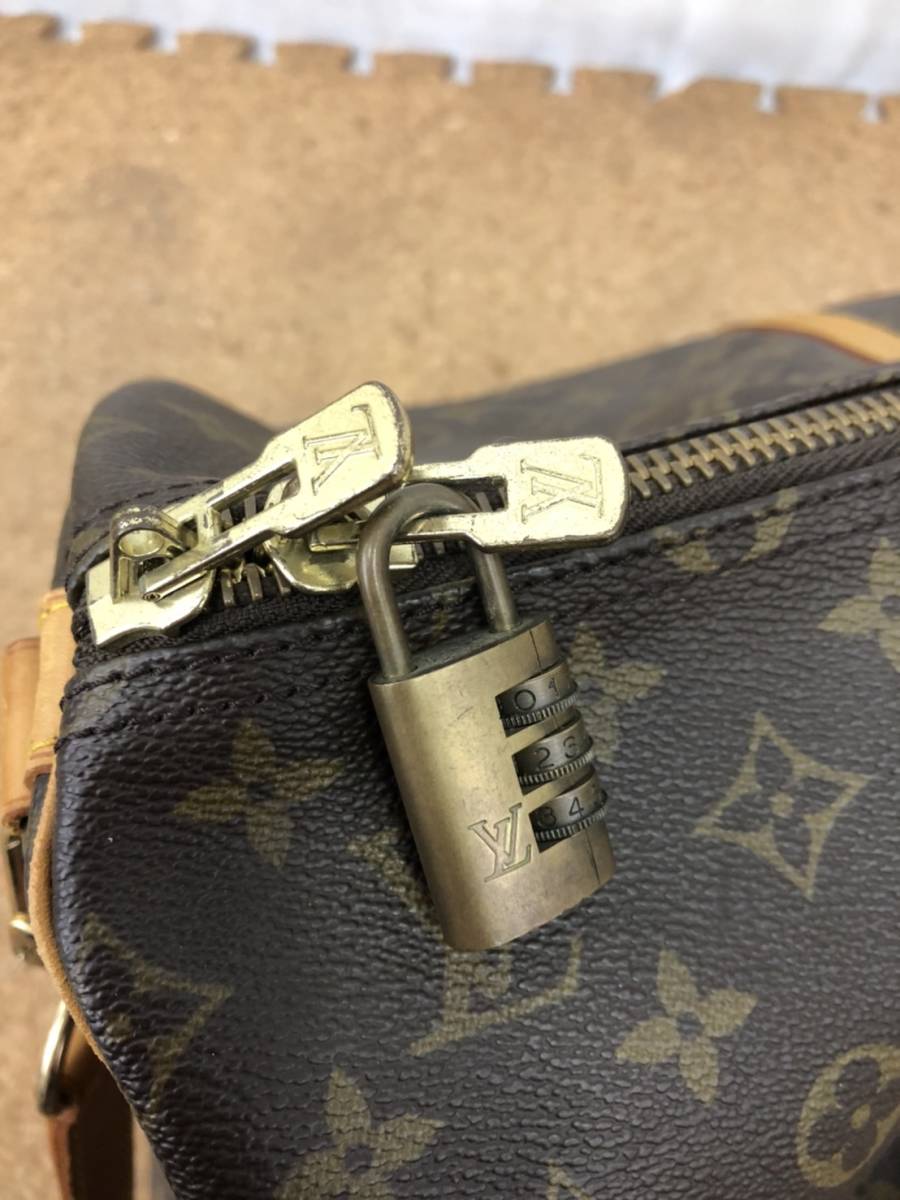 □【1円～/美品！】LOUIS VUITTON ルイヴィトン モノグラム キーポルバンドリエール55 M41414 SP0911 ボストンバッグ 旅行かばん