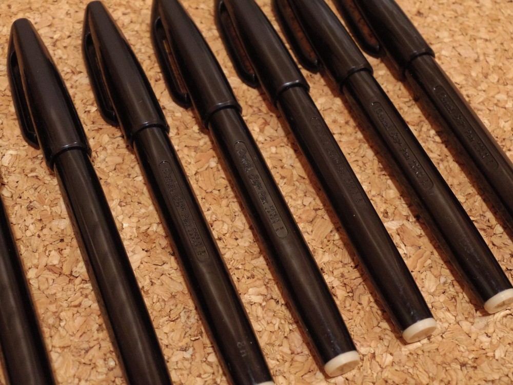 ■ぺんてる 水性ペン サインペン S520-AD 黒 10本セット■その２_2