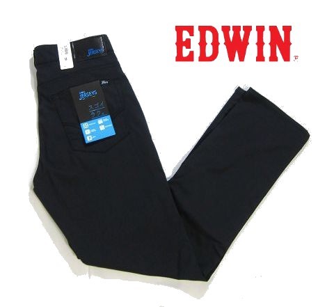 人気，SALE H木08094 エドウィン EDWIN ロングパンツ M ブラック系 ジャージーズ 日本製 COOL素材 ストレッチ 通気性 ゴルフ にも最適(78cm～)｜売買されたオークション情報、yahooの商品情報をアーカイブ公開 パンツ、スラックス