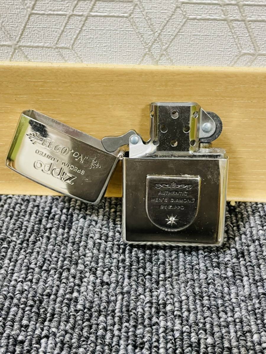 MIA 2554】1円スタート zippo ダイヤモンド入り特別限定品 通し 