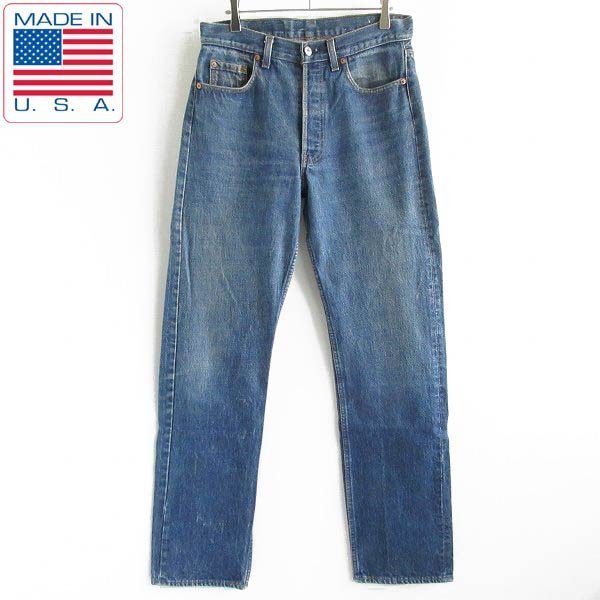 美品 フィリピン製 リーバイス 505-0301 濃紺デニム パンツ W32 90s 