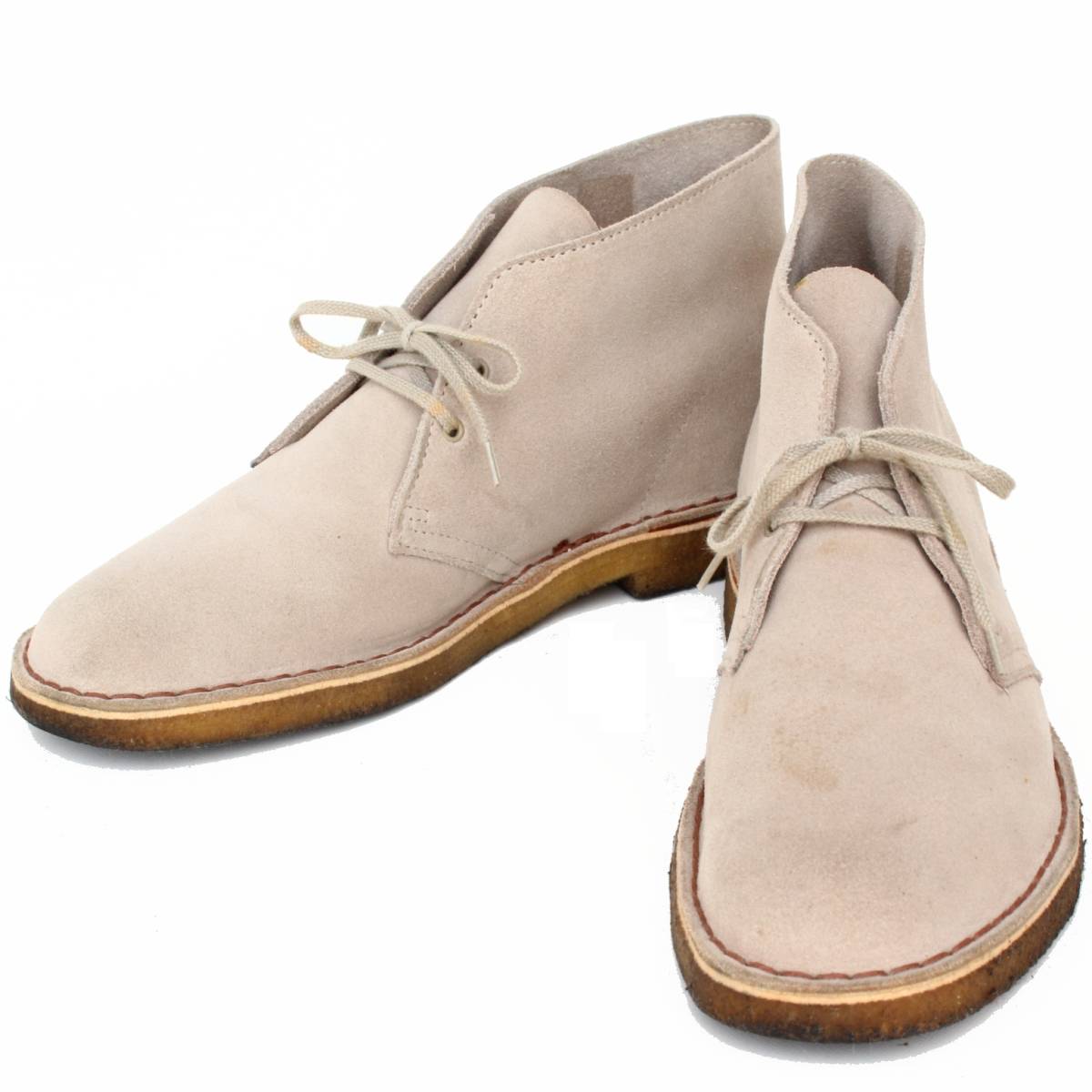 【大人気，定番】 21542 良品ClarksクラークスMADE IN ENGLANDデザートブーツUK7.5 チャッカブーツ ラバーソール スエード英国製イングランド ベージュ(7.5インチ)｜売買されたオークション情報、yahooの商品情報をアー 7.5インチ