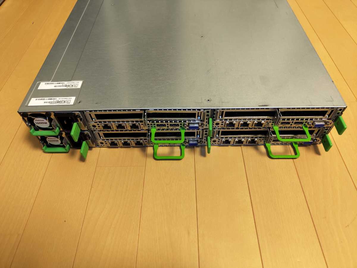 1円スタート 富士通 Fujitsu Primergy CX400 M1 / CX2550 M2 4台 2U