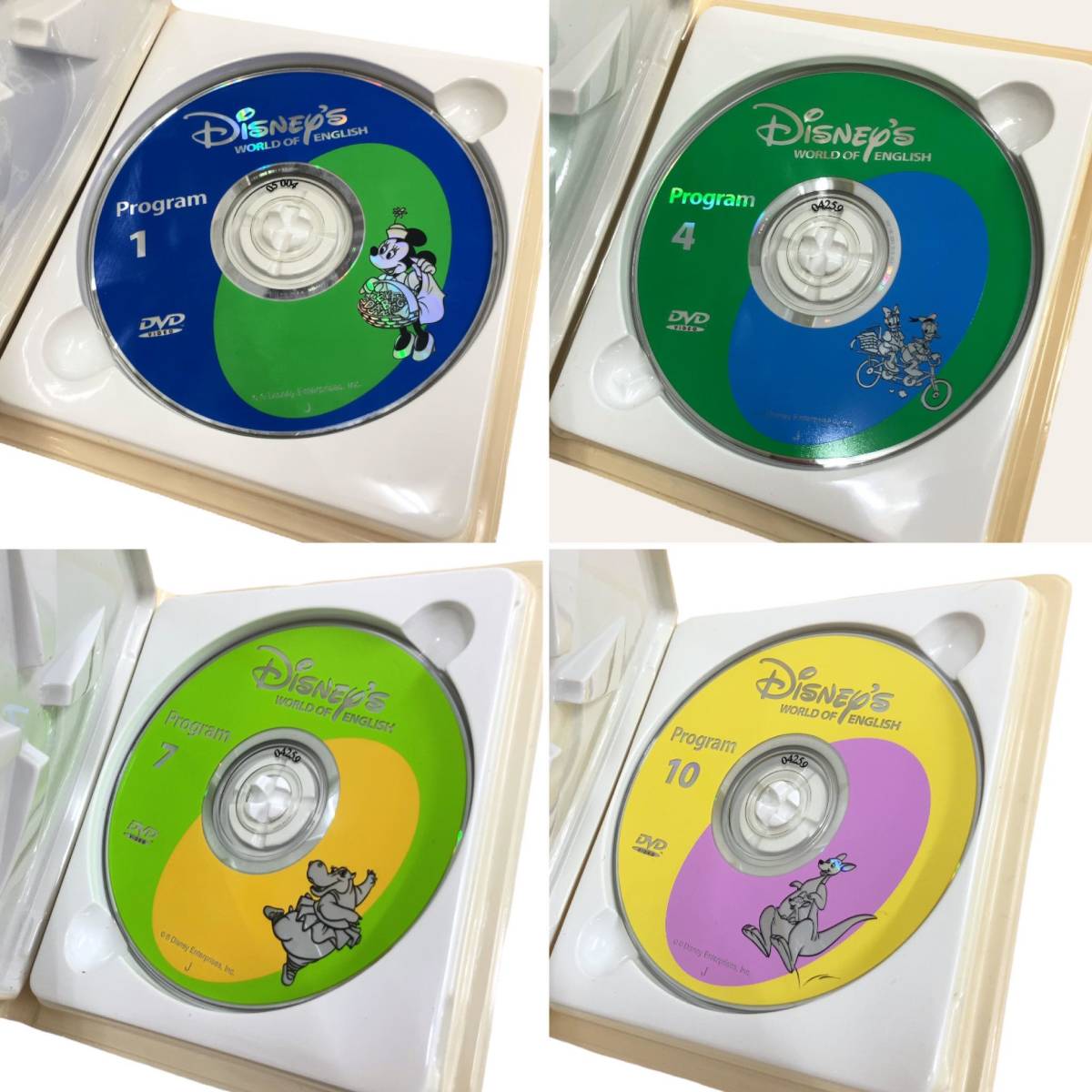 Disney ディズニー WORLD OF ENGLISH DVD 12枚セット 英語システム 