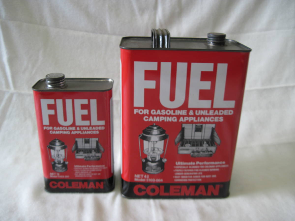 Coleman コールマン FUEL ホワイトガソリン缶 空缶 缶のみ 1L缶＆4L缶