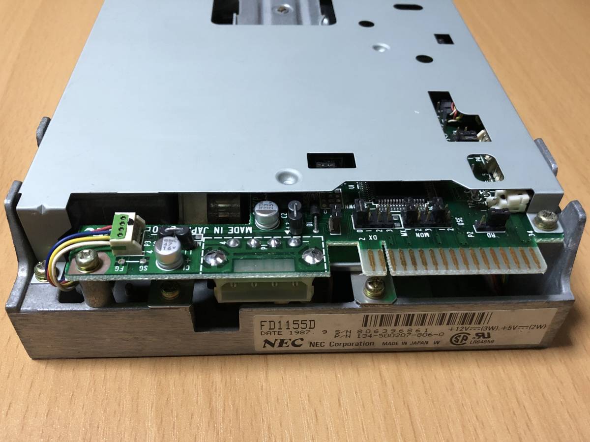 NEC 5インチフロッピーディスクドライブ FD1155D PC-9801用 フロント