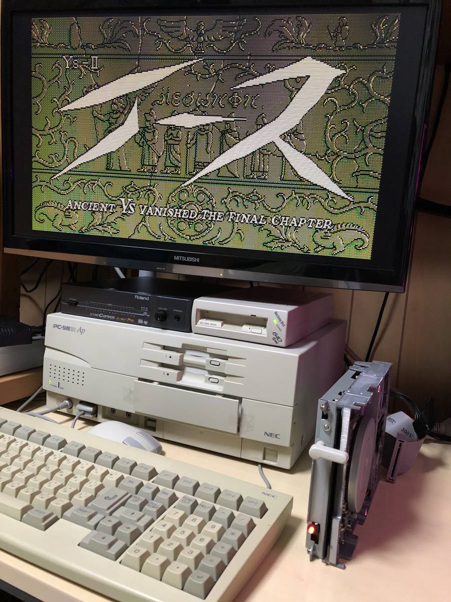 NEC 5インチフロッピーディスクドライブ FD1155D PC-9801用 フロント