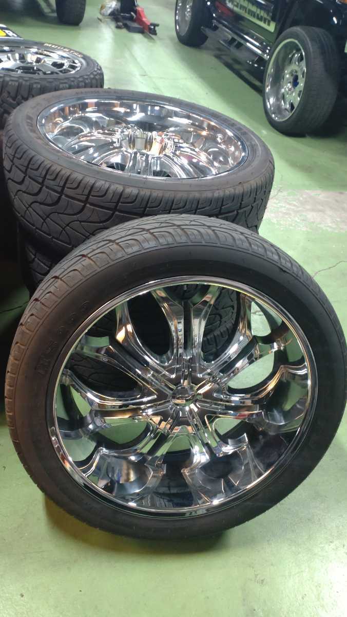 新品同様 美品 LUXXX ALLOY ゴットファーザー クローム ハマー H2 26 