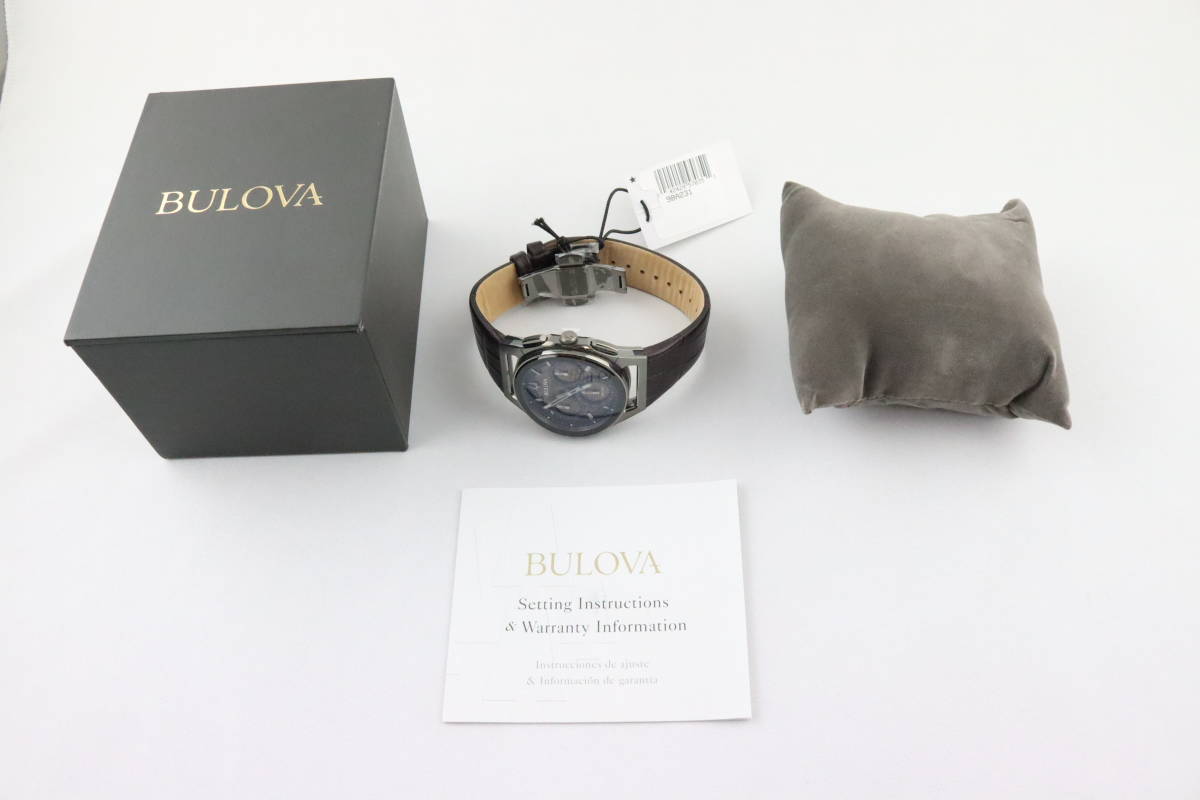 新品】BULOVA (ブローバ) 98A231 カーブ CURV クロノグラフ 