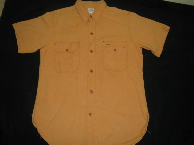 クリーニング済み リアルマッコイズ JOE McCOY 8HOUR UNION WORK SHIRT 