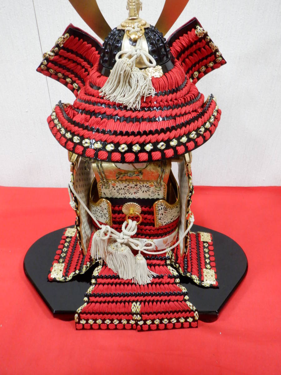 甲冑 奉納鎧 上原玉鳳 黒小札赤糸縅 倉庫整理