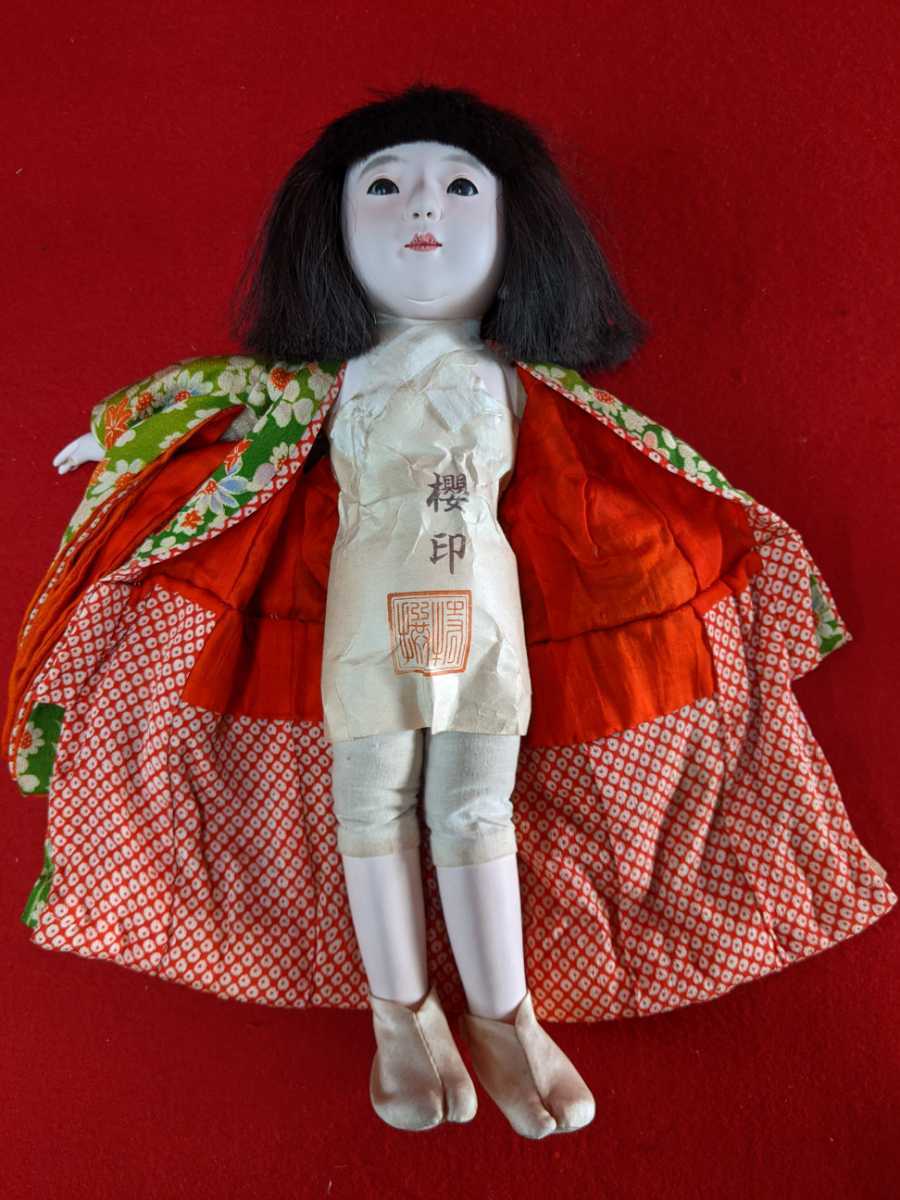市松人形 桜 女の子の市松人形 桜國 日本人形 和骨董 縮緬 Yahoo