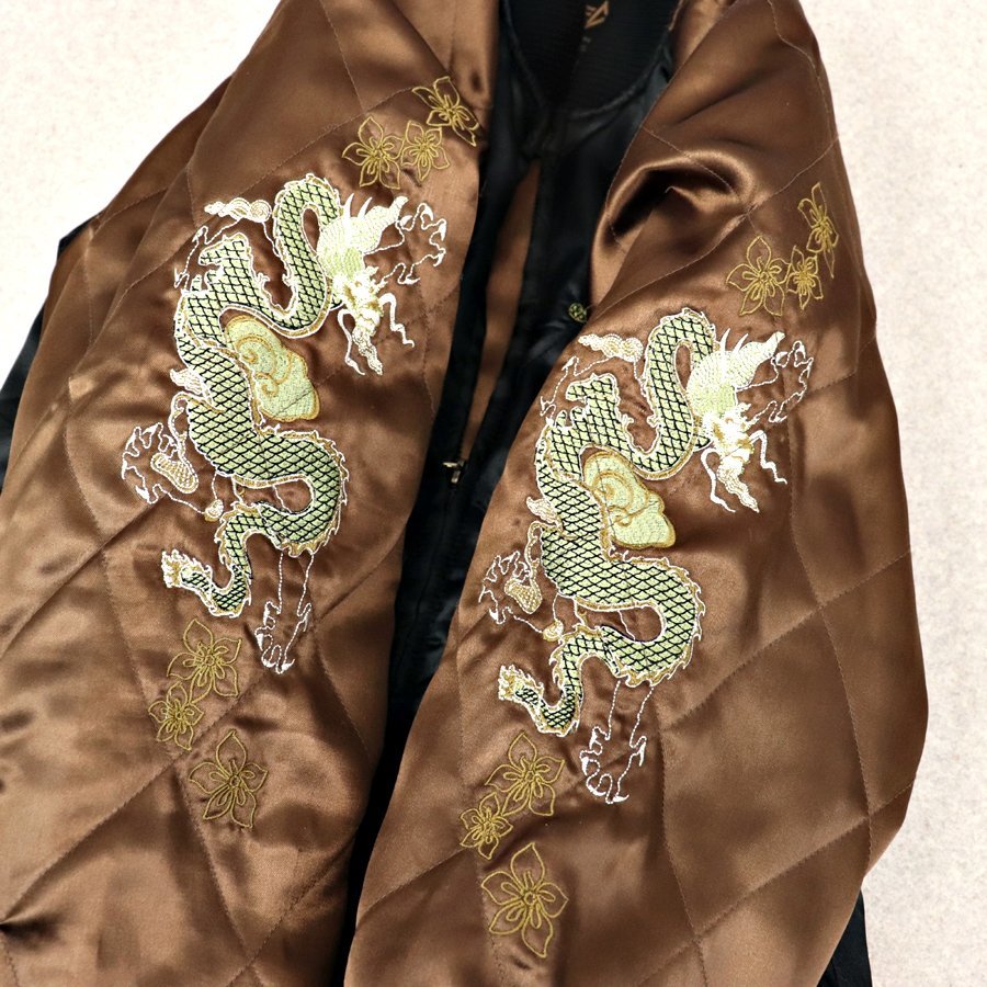 Alpha Industries スカジャン 黒茶