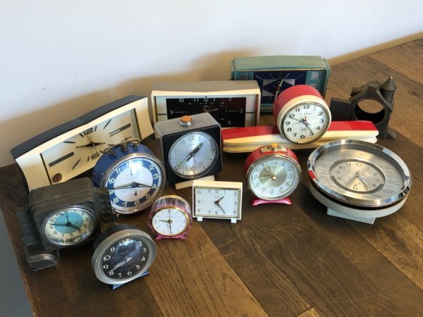 昭和レトロ置き時計ジャンク SEIKO - 昭和レトロ品 SEIKO 真鍮の母子像