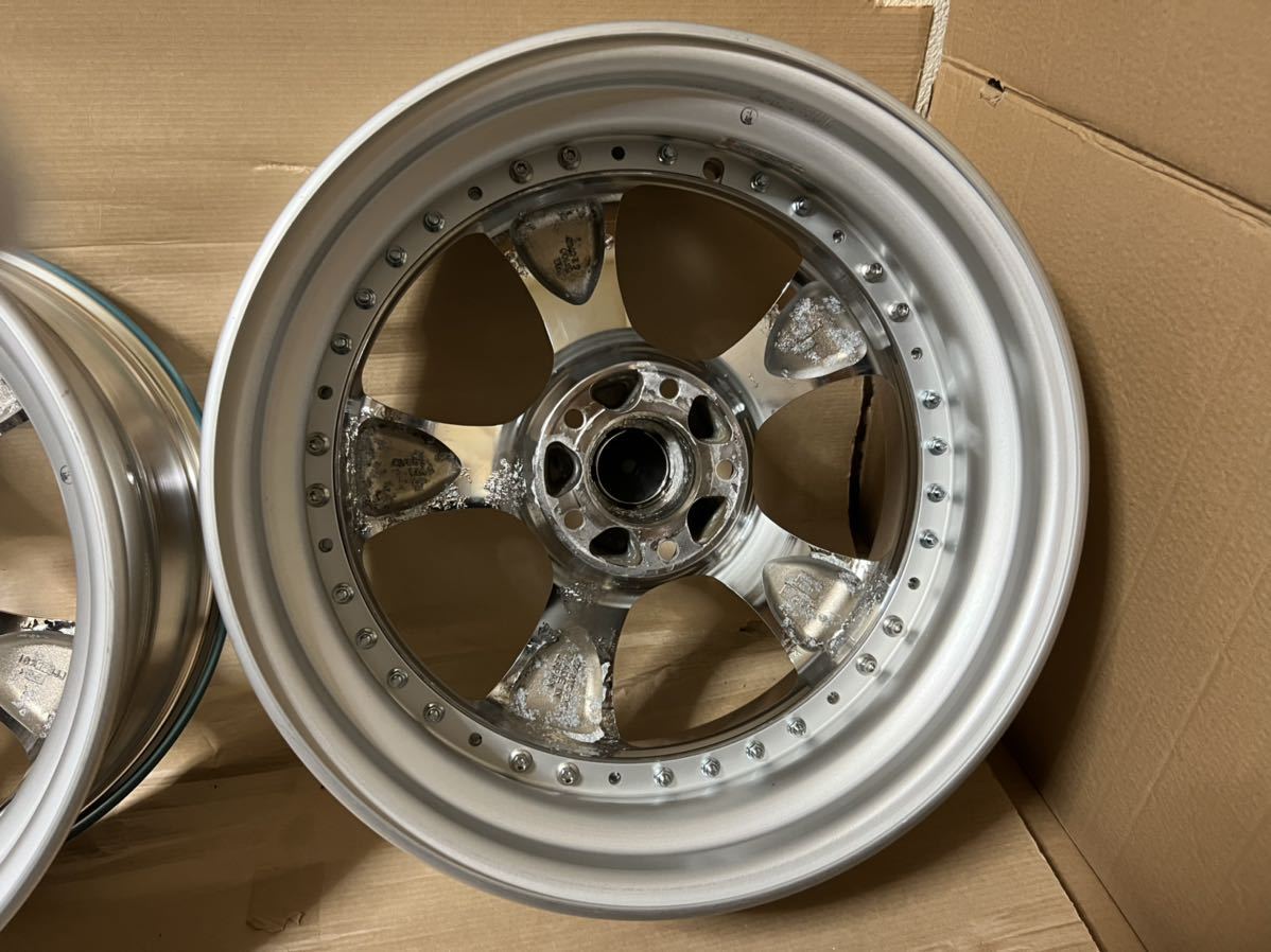 美品 ビックキャリパー対応 WORK VS-KF 18インチ 9.5J -23 Rディスク