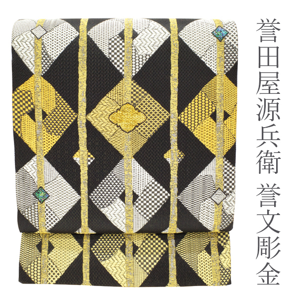 着物屋こころ□六通太鼓柄袋帯 中国三大刺繍 スワトウ刺繍 汕頭刺繍 飾