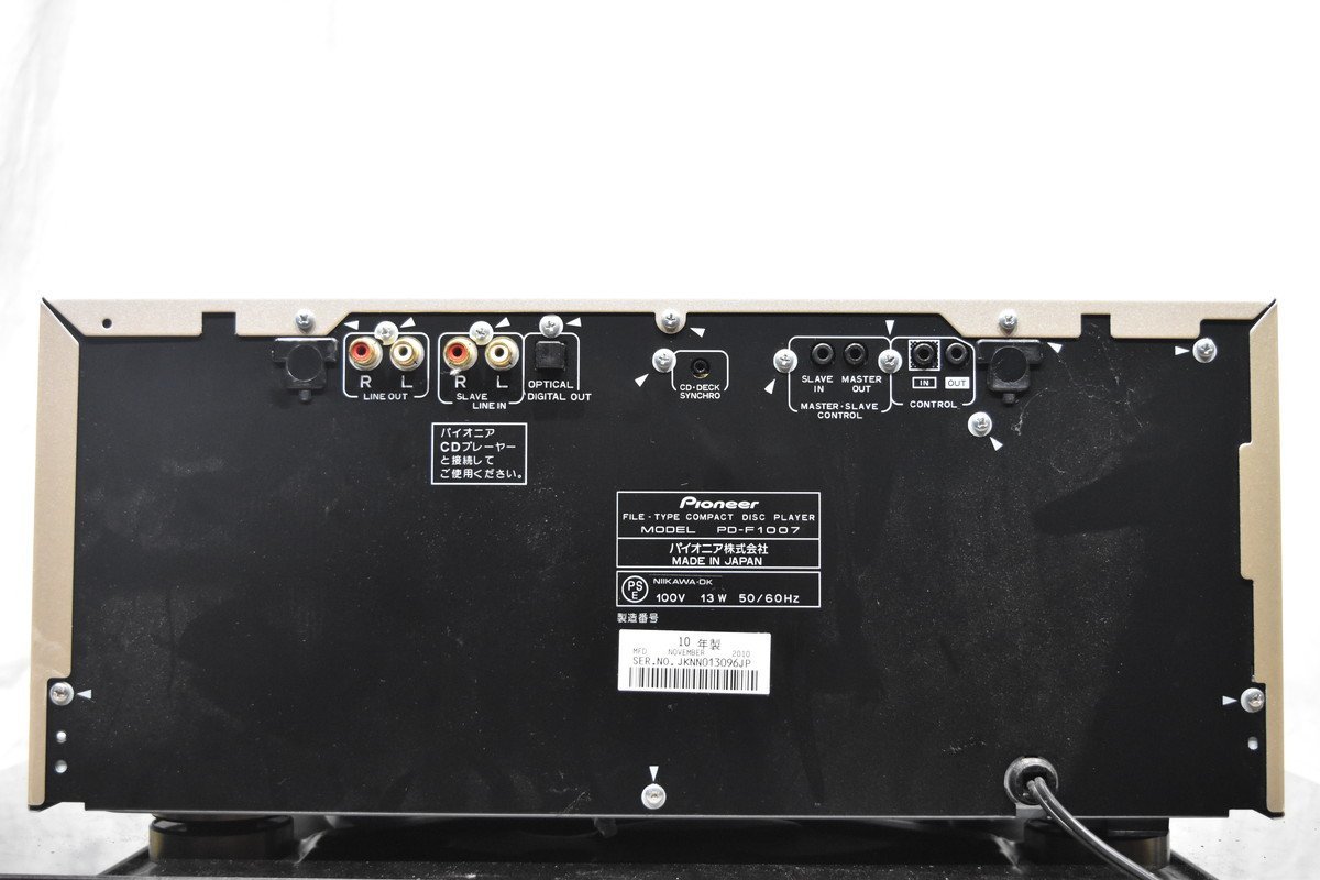 ジャンク Pioneer パイオニア PD-F1007 CDチェンジャー (i816)