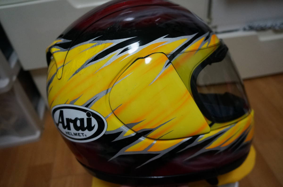 極希少 Arai RX-7 RR3 宇井陽一 グラフィック ヘルメット 極