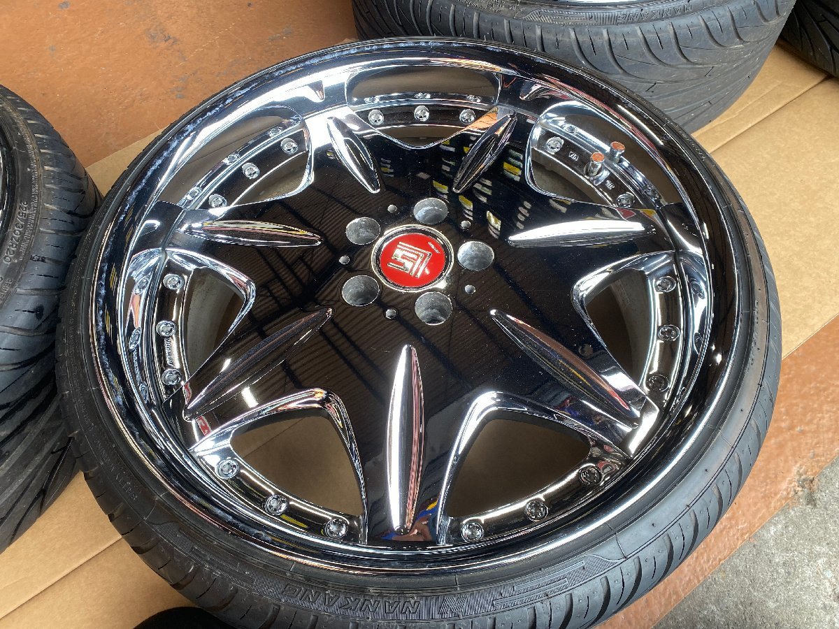 希少！20インチ WORK ワークLS207 20インチメッキホイール4本セット
