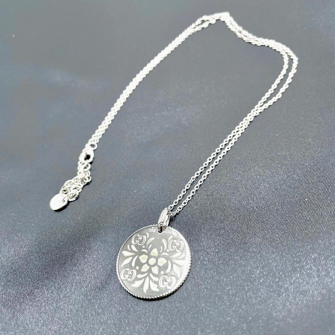 1円 新品 □ 定価20万 □ GUCCI グッチ K18 WG ホワイトゴールド GG 