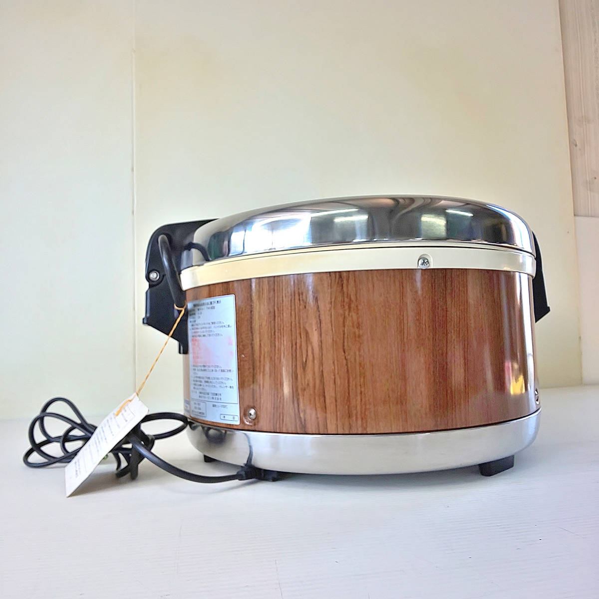 ZOJIRUSHI THA-400型 業務用 電子ジャー 象印 THA-400 電気ジャー 木目