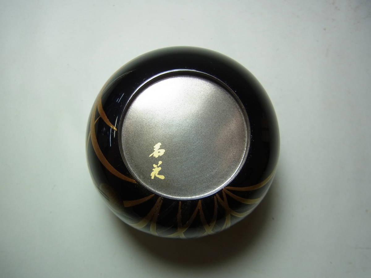 京都#⑥ 中村恭藏作 宗恭 蛍蒔絵 棗 ホタル 茶道具 共箱 布