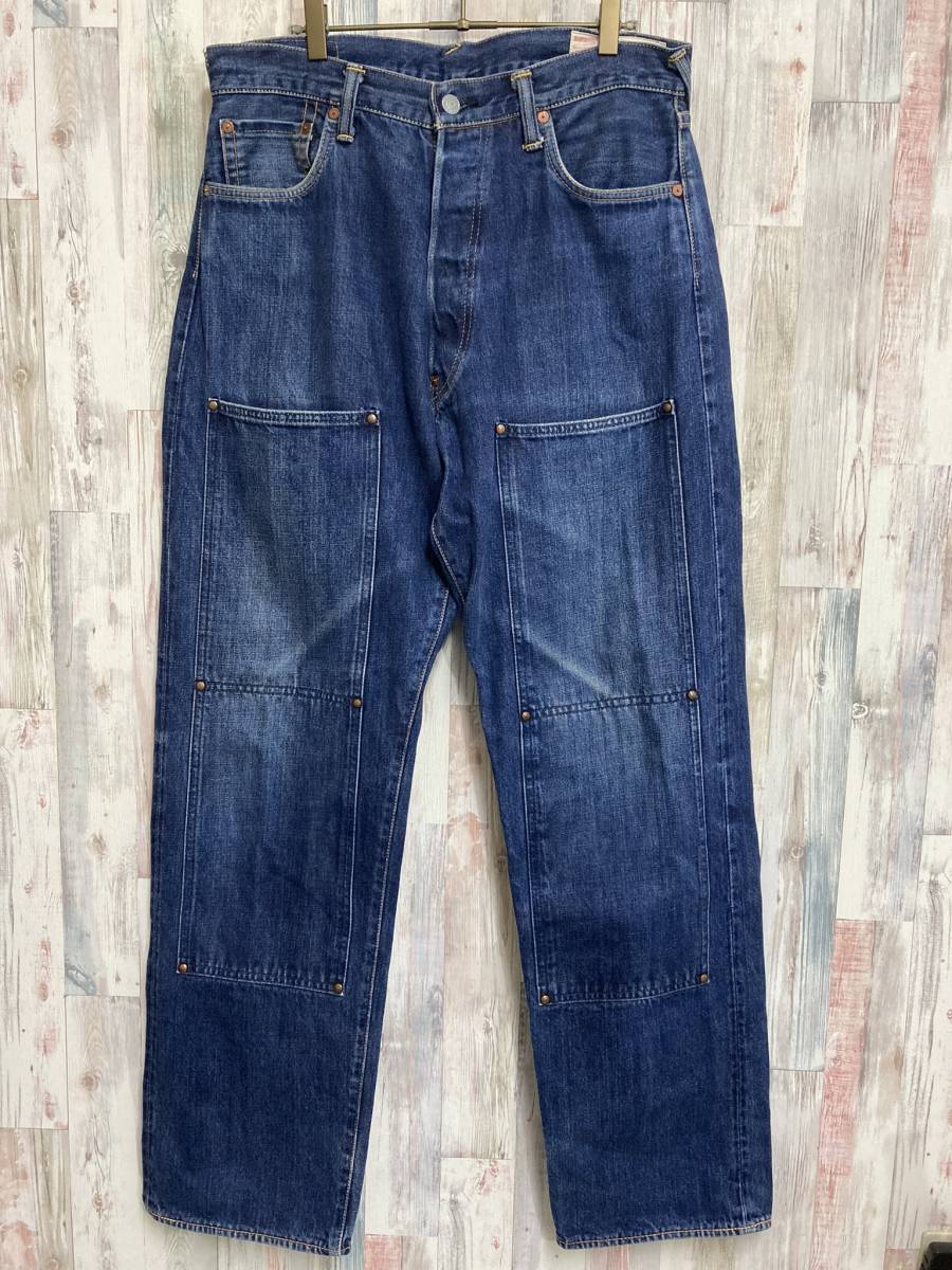 希少 限定【EVISU】エヴィス LOT2013 ダブルニー デニム W35 赤耳 セルビッチ エビス