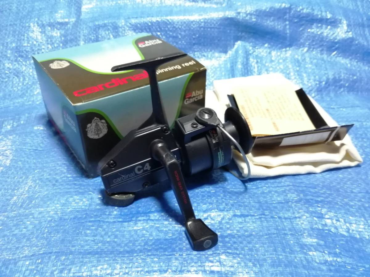 アブガルシア カーディナル C-4 IAR 箱・説明書・替スプール付 ABU カーディナルC4 箱説明書付 Abu C4 Garcia 袋 説明書 復刻