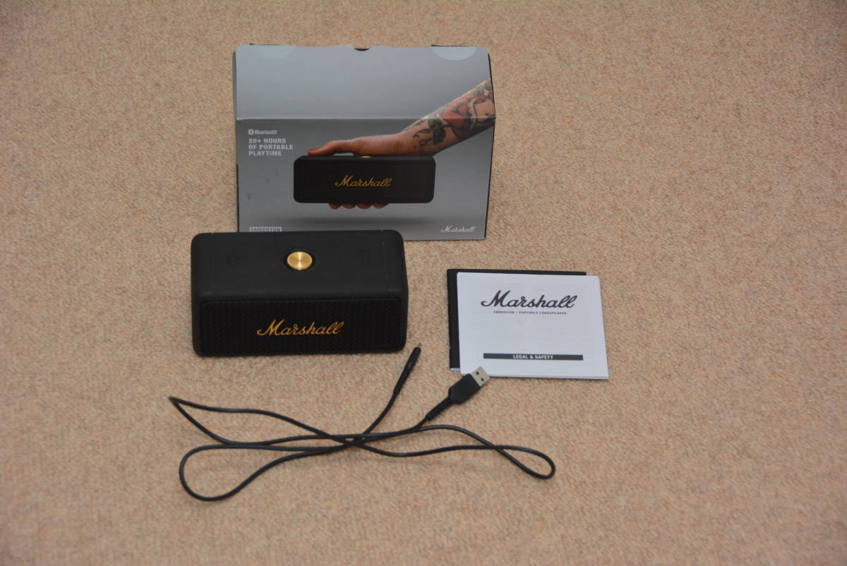 Emberton Marshall マーシャル Black III and Brass ワイヤレス