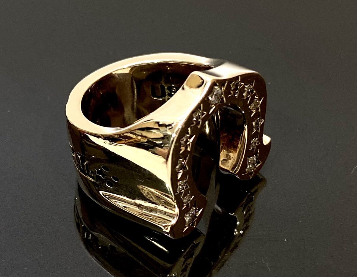 正規品 TENDERLOIN T-H.SRINGSTONE 8K ダイヤ入り テンダーロイン 8金 