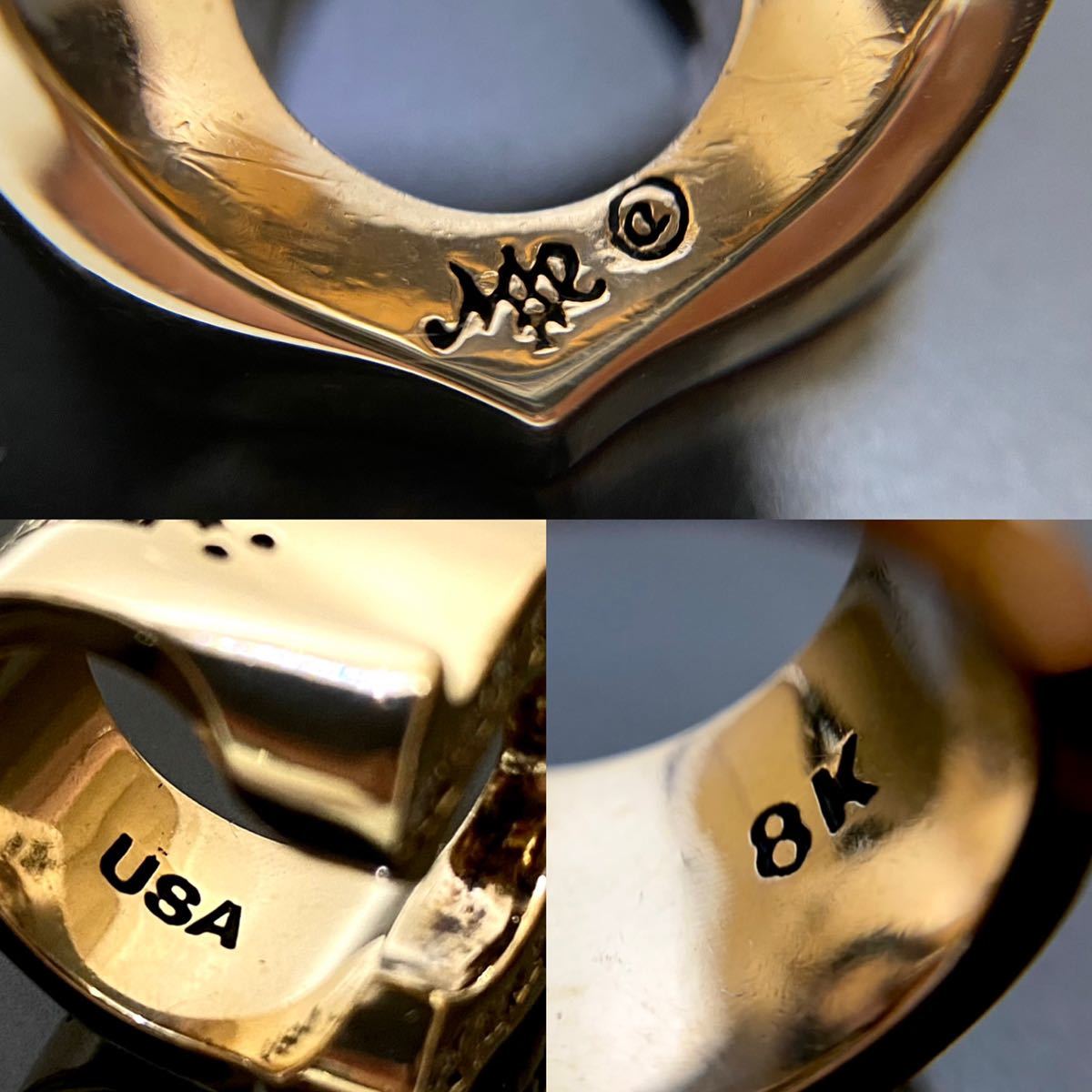 正規品 TENDERLOIN T-H.SRINGSTONE 8K ダイヤ入り テンダーロイン 8金 