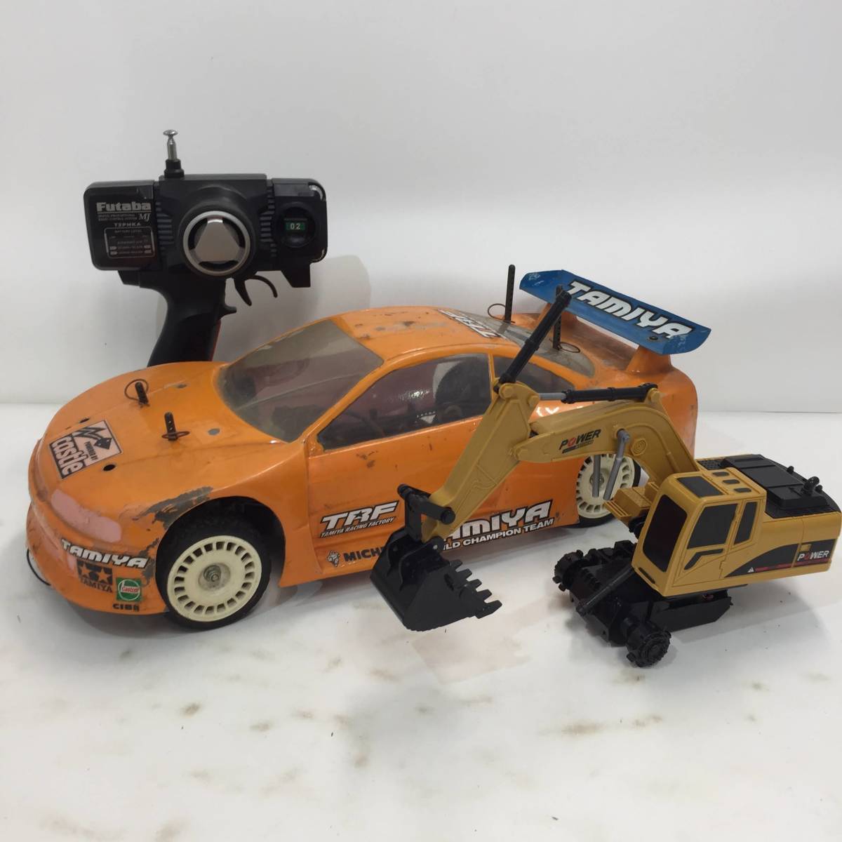 1円～】 タミヤ TAMIYA ラジコン ジャンク品 ショベルカー 【中古品