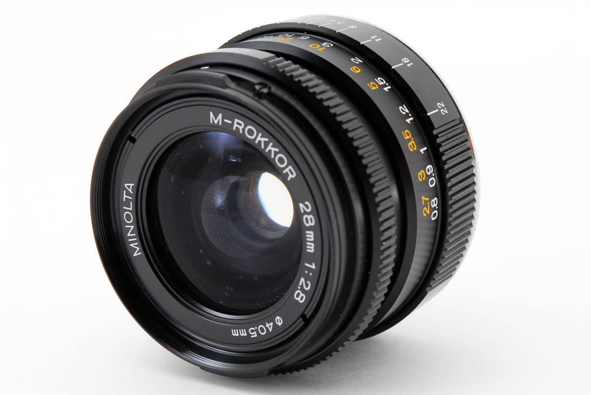 MINOLTA M-ROKKOR 28mm F2.8単焦点レンズ 広角MINOLTA M-ROKKOR 28mm f2.8
