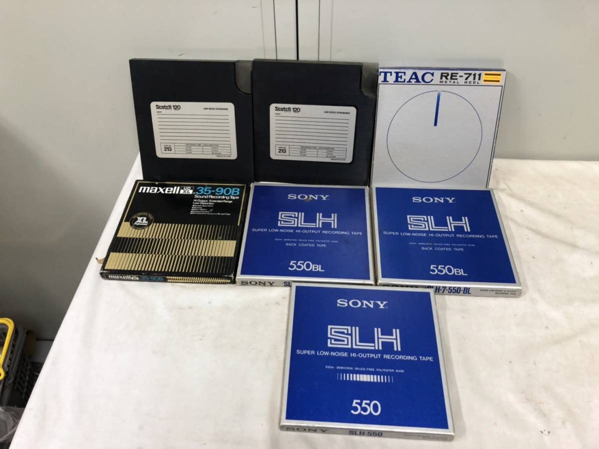 【2025，100%新品】 180 オープンリールテープ 7個まとめ売り SONY SLH-550 SLH-550BL Scotch120 maxell 35-90B TEAC RE-711 使用済み(記録媒体)｜売買されたオークション情報、yahooの商品情報をアーカイブ公開 - オークファン 記録媒体