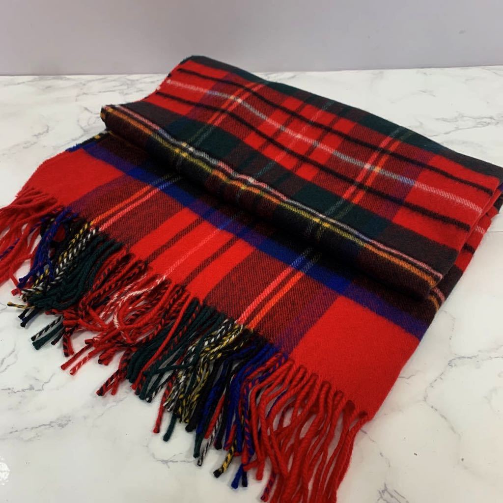 ☆新品 上質大判シンプル 定番厚手カシミヤ100％ リバーシブル仕様